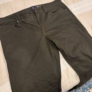 Gap Slim Fit Olive Khakis